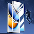 Miniatyrbild 5 av 5: För Realme 11 Pro Plus 3D böjd härdat glas skärmskydd för Realme 11ProPlus skyddande frontfilm