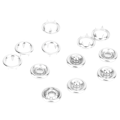 Miniatyrbilde 3 av 9: 200 stk 9,5 mm hule pigg trykknapp feste for baby heldress