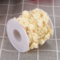 Pikkukuva 2 / 5: 10m/rulla Ruusu Tekohelmi Lankahelmet Garland String DIY Hääkoristelu beige