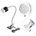 Miniatyrbilde 4 av 10: LED-maskinarbeidslys Svanehalsklips/Fast baseklemmebryterlampe (#03)