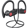 Pikkukuva 1 / 8: Bluetooth-kuulokkeet, langattomat nappikuulokkeet 16 tunnin toistoajalla Bluetooth 5.3 Langattomat kuulokkeet HD Deep Bass Stereo Sound Isolation IPX7 Vedenpitävä E Black