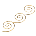 Miniatyrbillede 9 af 10: 3 stk. spiral kabel strikkepind letvægts praktisk rustfrit stål husholdning strikkepind til DIY tørklæder sjaler hatte guld