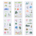 Pikkukuva 1 / 10: 6 kpl/setti DIY-päiväkirjatarra Käsikirjan koristetarra Scrapbooking-tarra Tarvikkeet (A002104)