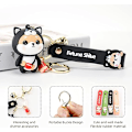 Pikkukuva 2 / 6: Sööt Keychain Kawaii Anime Avaimenperät Lapsille Reppujen Ripustuskorut Avaimenperä Tarvike Ystävän Lahja Naisille Tytölle Black Dog