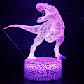 Miniatyrbild 1 av 8: 3D LED-skrivbordslampa nattlampa RC fjärrkontroll 7 färger ändras