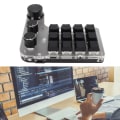 Miniatyrbilde 1 av 6: Programmerbar tastatur med RGB 3 knott 12 nøkler 2.4G USB mottak Bluetooth DIY multifunksjonstastatur