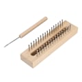 Miniatyrbild 3 av 10: Trävävstol med vävhake Trävävstol Set för Halsduk Sock Hat Sjal Gobeläng DIY Projekt Stickning
