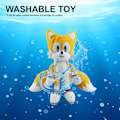 Pikkukuva 3 / 9: Keltainen Sonic Plush Action -hahmo Eläin Siili Super Sonic Ray Flying Squirrel Elokuva Pehmolahja Pehmolapsille Pojille ja Tytöille, 12 Tuumaa Yellow
