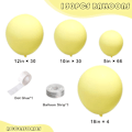 Miniatyrbillede 2 af 8: 130 stk. Pastelgule balloner i forskellige størrelser 18\" 12\" 10\" 5\" Ballonbue guirlande sæt perfekt til fødselsdagsfest, dimission, babyshower, bryllup,De Pastel Yellow