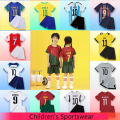 Miniatyrbild 3 av 7: NO10 Barn Sportkläder  pojkar springa sportkläder Fotbollströja Set Fotbollsuniformer Andningsbara Barnfotbollströjor Set sets04-2pcs size26 (140-145cm)