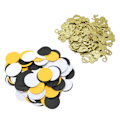 Miniatyrbilde 7 av 10: 100 stk Bie Konfetter Gul Svart Hvit Sirkel Gull Glitter Bie Temafest Dekorasjon for DIY