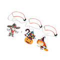 Pikkukuva 9 / 10: 3 kpl Halloween-paperiripustuskoristetta, kurpitsa, pääkallo, noita, Halloween-paperiripustuslyhty, DIY-ripustuskoriste