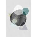 Miniatyrbillede 6 af 7: Geometrisk Patchwork 1 Wall Art Canvas Print Poster, Simpel Abstrakt Akvarel A