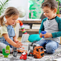Miniatyrbild 6 av 7: Sopbil Toys, DIY Realistisk Återvinnings Sopbil Leksak med Ljus och Ljud, 4 Soptunnor, Presenter för 3 4 5 6 7 8 År Gamla Pojkar Flickor