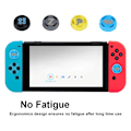 Miniatyrbillede 6 af 9: Antiskrid udskiftning joystick silikone cover caps tommelfingergreb til Nintendo Switch/PS3/PS4