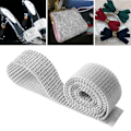Miniatyrbilde 5 av 7: 3mm DIY 10 rader imitert diamant mesh wrap rull krystall rhinestones bånd dekor (#03)