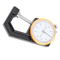 Pikkukuva 3 / 10: Paksuusmittari Testeri Dial Flat Head Kasvisparkittu Nahka DIY Mittaustyökalu 0-20mm