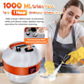 Miniatyrbilde 3 av 6: Damprenser 2500W Høytrykksdamper for rengjøring, Håndholdt damprenser, 1000ml bærbar damprens for hjemmebruk, Multifunksjonsdamper for kjøkken Cream (2500W)
