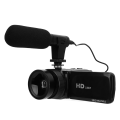 Miniatyrbillede 1 af 8: 1080P videokamera 16MP 2,4 tommer flip skærm vlogging kamera 16X zoom HD digitalkamera til rejse bryllup campus optagelser 110‑240V EU stik