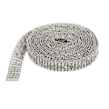 Miniatyrbilde 3 av 10: Rhinestone-kjede 2 meter lang Premium Material Robust Holdbar Iøynefallende Bred applikasjon Rhinestone Trim