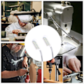 Miniatyrbillede 10 af 10: 2 stk LED symaskine lys fleksibel arbejds symaskine lys med magnetisk base