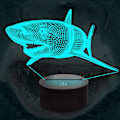 Miniatyrbild 3 av 7: 3D Haj Natthållare, Anywin 16 Färger Fjärrkontroll LED Lampa Rum Heminredning