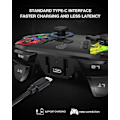 Pikkukuva 5 / 7: Langaton PC-ohjain, kaksoisvärinäjoystick-peliohjain tietokonepeleihin PC Windows 7/8/10/11/12, Steam, PS3, Switch ja Android - Musta Colorful black