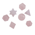 Miniatyrbild 8 av 10: 7 st chakra helande kristaller geometriska mönster form halvädelsten dekorativa positiva energikristaller prydnad rosa