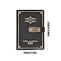 Miniatyrbillede 10 af 10: Multifunktionel europæisk retro kodeord notesbog dagbog planlægger notesblok skoleartikler 130 ark sort