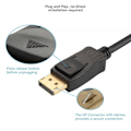Miniatyrbild 5 av 5: Displayport till HDMI-kabel 6 fot 4-pack, UKYEE Display Port (DP) till HDMI-adapter 6 fot hane till hane sladdkonverter för PC till HDTV, skärm, projektor.