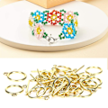 Miniatyrbild 4 av 6: 100 set med omkopplingslås i legering, 2 mm OT-spänne, gör-det-själv-smyckestillbehör för halsband och armband Golden