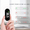 Miniatyrbillede 5 af 6: Medicinsk pandetermometer, genopladeligt termometer til voksne og børn, digitalt termometer med baggrundsbelyst feberalarm, nøjagtigt