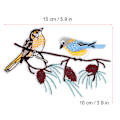 Miniatyrbillede 8 af 8: 2 stk. DIY håndlavede fugleformede sy- og broderiklæde patches tøjtilbehør