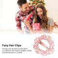 Miniatyrbilde 5 av 6: Hårnål utsøkt vakker form Rhinestones pyntet Kawaii Fairy hårklips for kvinner jenter hårdekorasjon rosa
