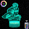 Miniatyrbilde 2 av 7: Jinx Arcane Lampe, Jinx Nattelys for Jenter Soverom, 3D Illusionslampe Anime Lys for Barnerom