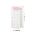 Miniatyrbillede 8 af 8: 45 stk. Løsblad Refill Filler Papir Planner 6 Ringe Binder Papir Sider (A6 Månedlig Plan)