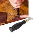 Miniatyrbilde 3 av 8: Shallow Slot Leather Edge Creaser Sandalwood Handle Rustfritt Stål Edge Creasing Tool(1mm)