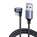 Miniatyrbild 1 av 5: USB C-kabel U-form 6,6ft 3A Typ C Snabbladdning Nylon Fläta