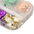Pikkukuva 5 / 6: 5 laatikkoa 12 väriä kynsifoliohiutaleita paljettisetti glitter kynsien taidetabletit DIY manikyyri koristelu
