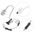 Pikkukuva 4 / 10: LED-työkoneen työvalo Hansiklipsi/Kiinteä jalustan pidikkeen kytkinlamppu (#07)