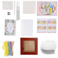 Miniatyrbild 8 av 10: Nålfiltningskit Fotoram Ullfiltning Tillbehör Djur Plyschdocka DIY Material216# Moln Kyckling