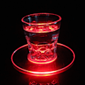 Miniatyrbillede 3 af 7: 2 stk. LED lys kopunderlag 3 tilstande runde form farverig belysning akryl cocktailunderlag til bar klub circular