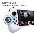 Miniatyrbild 3 av 6: Mobilspelkontroll för Android med 4 mappningsknappar, trådlös Bluetooth-spelkontroll designad för PS Remote Play, Xbox Game Pass Ultimate, Steam Link White