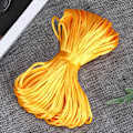 Miniatyrbilde 5 av 10: 5 stk flettet snor 2mm x 20yard polyester flettet tau for DIY smykkefremstilling (gul)