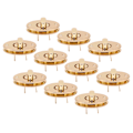 Miniatyrbillede 9 af 10: 10 stk. Hardware Låsespænde Klassisk Design 4cm Drejelås Spænde Pung til DIY Læderhåndværk Punge Pung