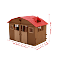 Miniatyrbild 10 av 10: Barnleksak Tillbehör Set Simulering Mini Bondgård Scen Modell