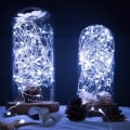 Miniatyrbilde 3 av 6: Utendørs solcellelyssnor, 4-pakning 72FT 800 LED solcelledrevne fe-lys med 8 lysmoduser vanntett dekorasjons kobbertrådlys for uteplass Pure White4