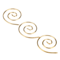 Miniatyrbillede 6 af 10: 3 stk. spiral kabel strikkepind letvægts praktisk rustfrit stål husholdning strikkepind til DIY tørklæder sjaler hatte guld