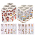 Pikkukuva 4 / 10: 10 laatikkoa teippiä, ihana kuviollinen koristetarra DIY-askarteluun, leikekirjan suunnitteluun, paperi 75 mm x 2,1 m