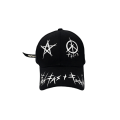 Miniatyrbild 3 av 5: Unisex Graffiti Baseball Cap, K-pop Boys Outdoor Buckle Cap, C